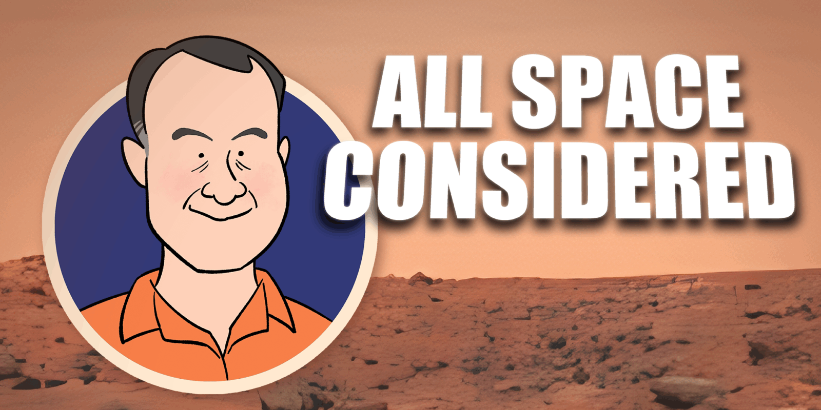 Caricature of Dr. Jim Bell with text: All Space Considered